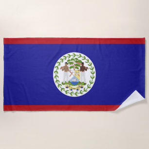 Flagge von Belize Strandtuch