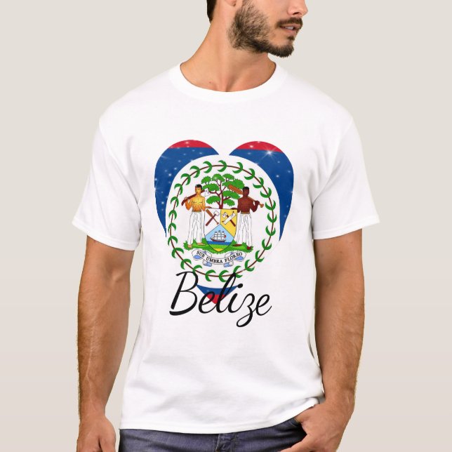 Flagge von Belize. T-Shirt (Vorderseite)