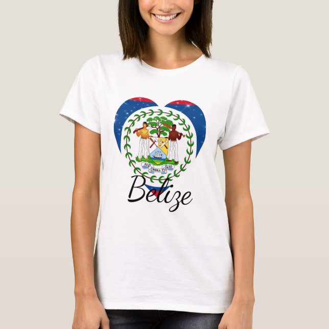 Flagge von Belize. T-Shirt (Vorderseite)