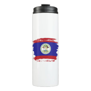 Flagge von Belize Thermosbecher