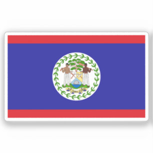 Flagge von Belize Vinyl-Aufkleber nach Maß Aufkleber
