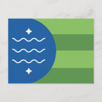 Flagge von Bellingham, Washington Postcard