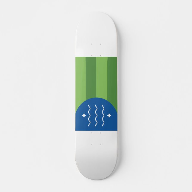 Flagge von Bellingham, Washington Skateboard (Vorne)