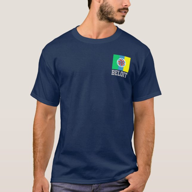 Flagge von Beloit, Wisconsin-T - Shirt (Vorderseite)