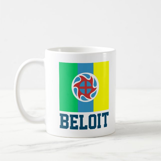 Flagge von Beloit, Wisconsin Tasse (Links)