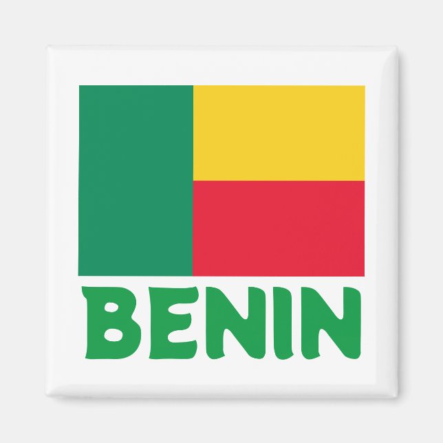 Flagge von Benin Magnet (Vorne)