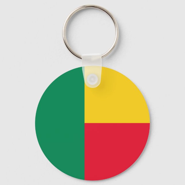 Flagge von Benin Schlüsselanhänger (Vorderseite)