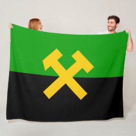 Flagge von Bergarbeitern und Bergarbeitern Fleecedecke