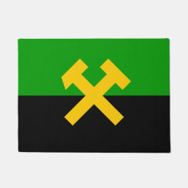 Flagge von Bergarbeitern und Bergarbeitern Fußmatte