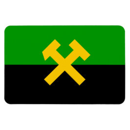 Flagge von Bergarbeitern und Bergarbeitern Magnet