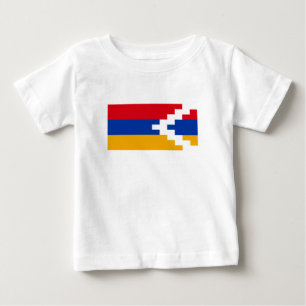 Flagge von Bergkarabach Baby T-shirt