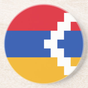 Flagge von Bergkarabach Getränkeuntersetzer