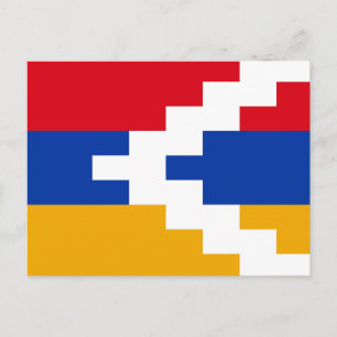 Flagge von Bergkarabach Postkarte