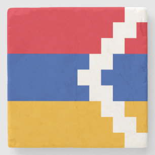 Flagge von Bergkarabach Steinuntersetzer