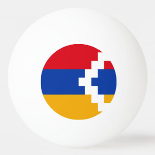 Flagge von Bergkarabach Tischtennisball
