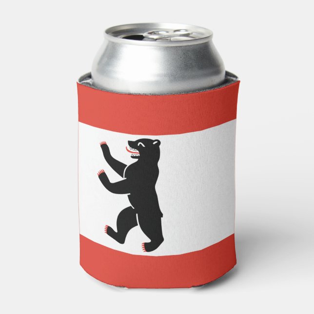 Flagge von Berlin Can Cooler Dosenkühler (Kanne Vorderseite)