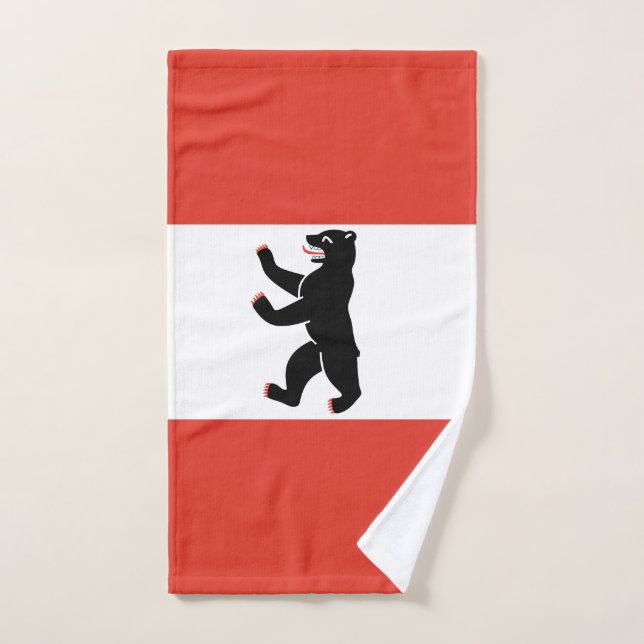 Flagge von Berlin Handtuch (Handtuch)
