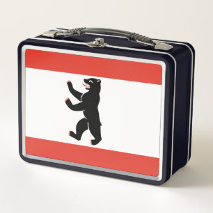 Flagge von Berlin Metall-Lunchbox Metall Brotdose
