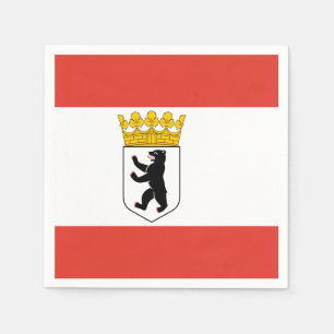 Flagge von Berlin Napkins Serviette