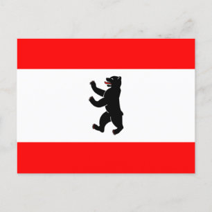 Flagge von Berlin Postkarte