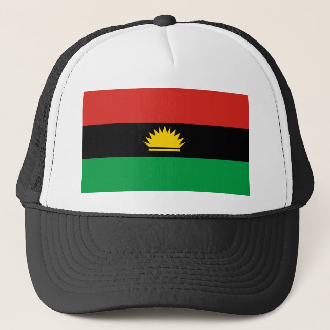 Flagge von Biafra (Bịafra) Truckerkappe (Vorderseite)