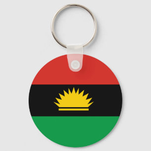 Flagge von Biafra (Bafra) Schlüsselanhänger