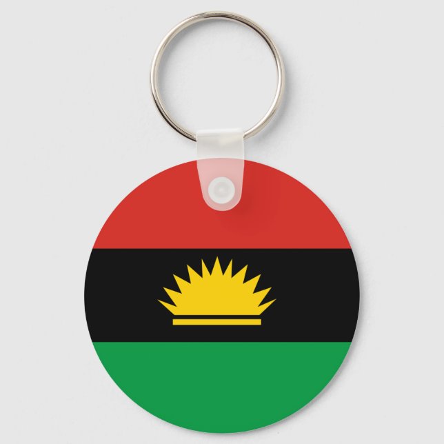 Flagge von Biafra (Bafra) Schlüsselanhänger (Vorderseite)