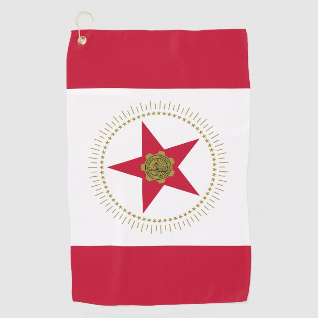 Flagge von Birmingham, Alabama Golfhandtuch (Vorderseite)