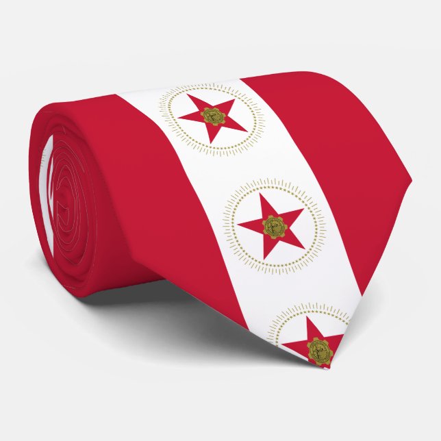 Flagge von Birmingham, Alabama Neck Tie Krawatte (Gerollt)