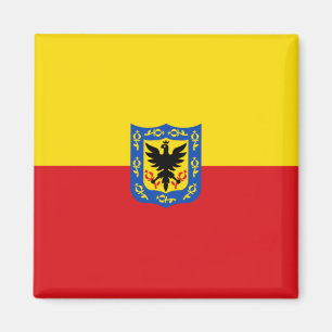 Flagge von Bogotá (kolumbianische Hauptstadt Stadt Magnet