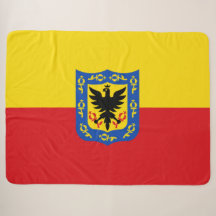 Flagge von Bogotá (kolumbianische Hauptstadt Stadt