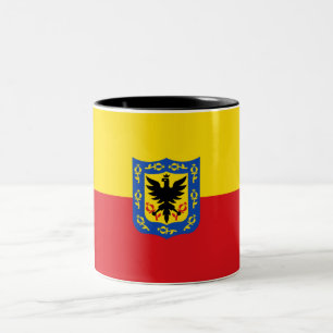 Flagge von Bogotá (kolumbianische Hauptstadt Stadt Zweifarbige Tasse