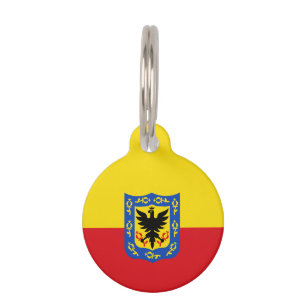 Flagge von Bogota, kolumbianische Hausmarke Haustiermarke