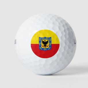 Flagge von Bogota, Kolumbien Golf Balls Golfball