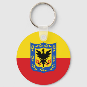 Flagge von Bogota, Kolumbien Schlüsselanhänger