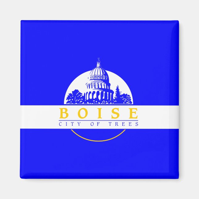 Flagge von Boise (Idaho City) Magnet (Vorne)