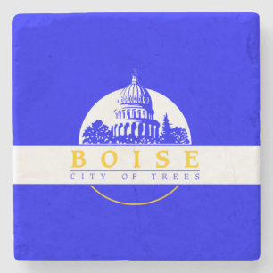 Flagge von Boise (Idaho City) Steinuntersetzer