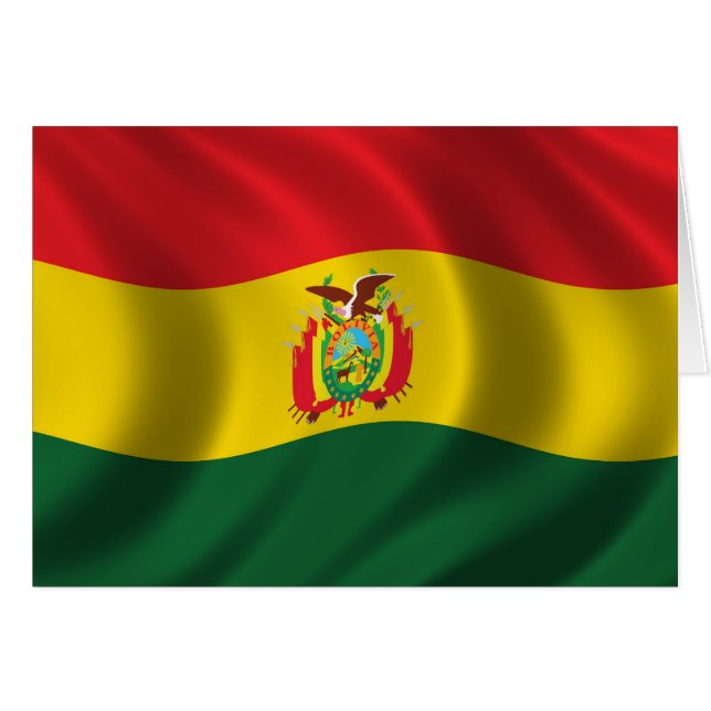 Flagge von Bolivien (Vorderseite (Horizontal))