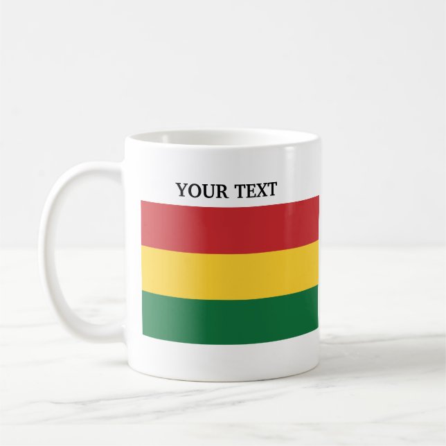Flagge von Bolivien Kaffeetasse (Links)