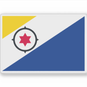 Flagge von Bonaire, niederländische Karibische Ins Aufkleber