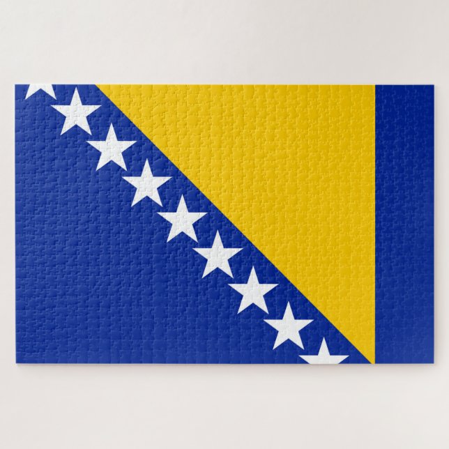 Flagge von Bosnien und Herzegowina (Horizontal)
