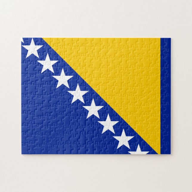 Flagge von Bosnien und Herzegowina (Horizontal)