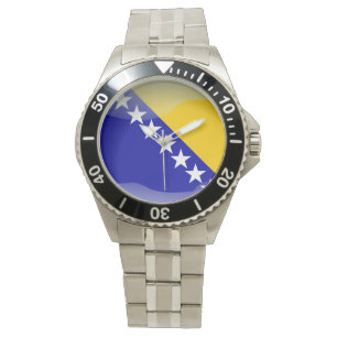 Flagge von Bosnien und Herzegowina Armbanduhr
