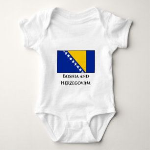 Flagge von Bosnien und Herzegowina Baby Strampler
