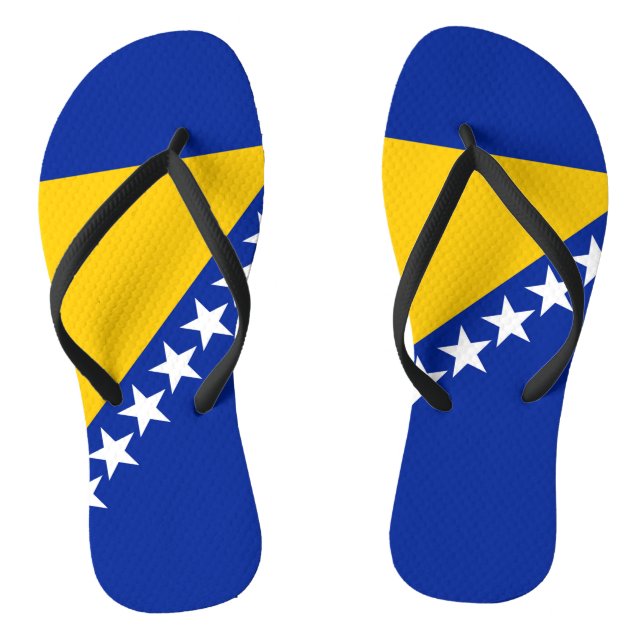 Flagge von Bosnien und Herzegowina Flip Flops (Fußbett)