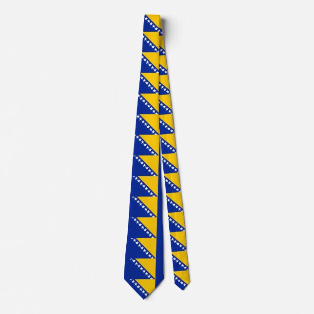 Flagge von Bosnien und Herzegowina Krawatte (Vorderseite)