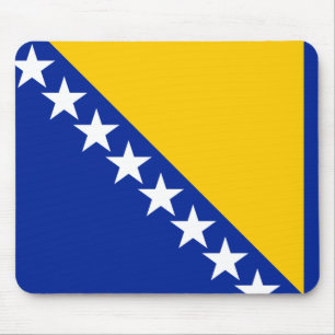 Flagge von Bosnien und Herzegowina Mousepad
