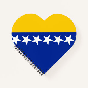Flagge von Bosnien und Herzegowina Notizbuch