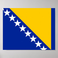 Flagge von Bosnien und Herzegowina