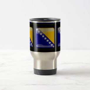 Flagge von Bosnien und Herzegowina Reisebecher